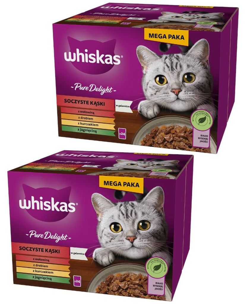 Whiskas Adult Saftige Stücke Pure Delight Beutel 48x85g Produktbild 