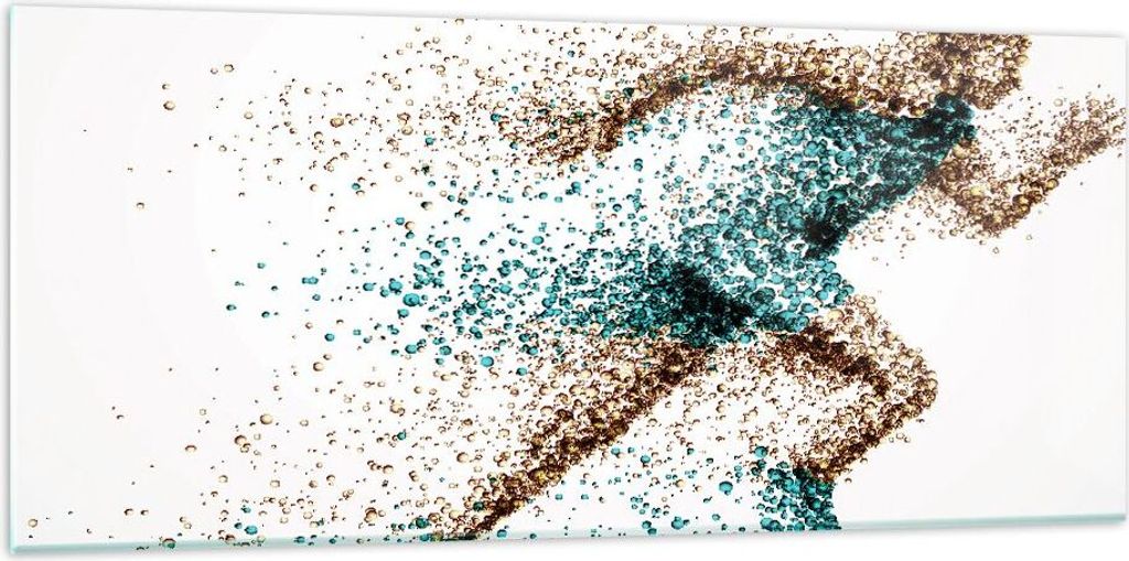 Bilder auf glas - Athlet sprinter sport läufer - 120x50cm - Glasbilder - Wandbilder - Kunstdruck - zum Aufhängen bereit - Wanddekoration aus Glas...