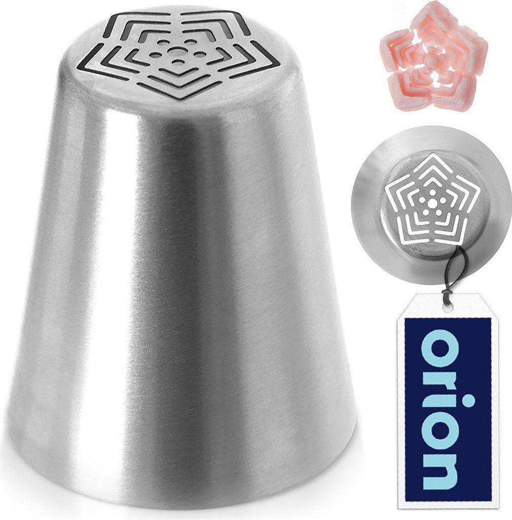 Orion Dekortülle Spritztülle russische Tülle Edelstahltülle zum Dekorieren aus Edelstahl Stern