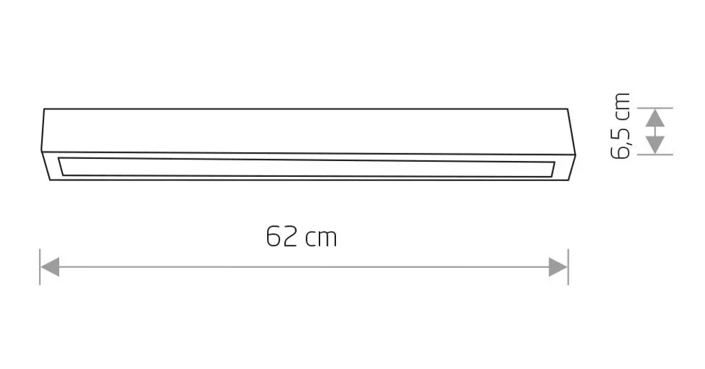 Plafonnier LED Nowodvorski STRAIGHT CEILING 7552 graphite en acier - 2