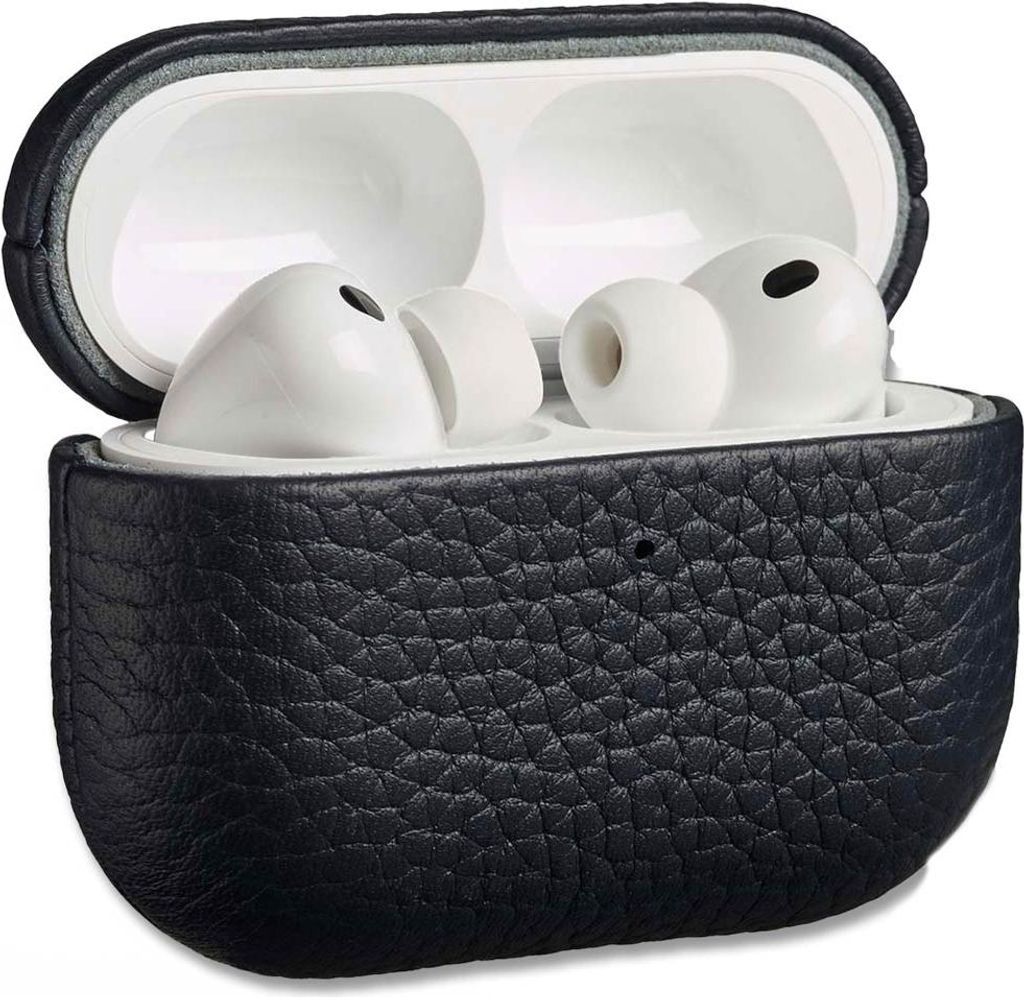 Étui Accezz Echt Leren pour les Apple AirPods Pro 3 - Bleu Image du produit 
