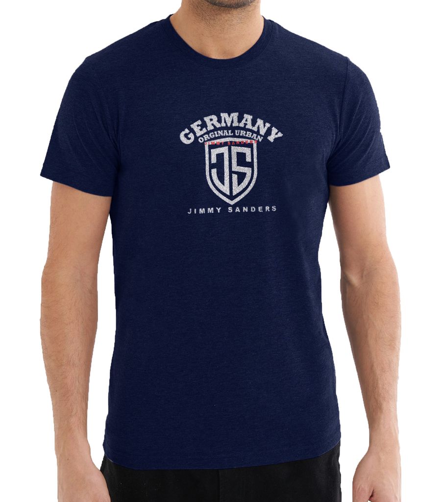 Jimmy Sanders Yuri Navy Herren T-Shirt Blau