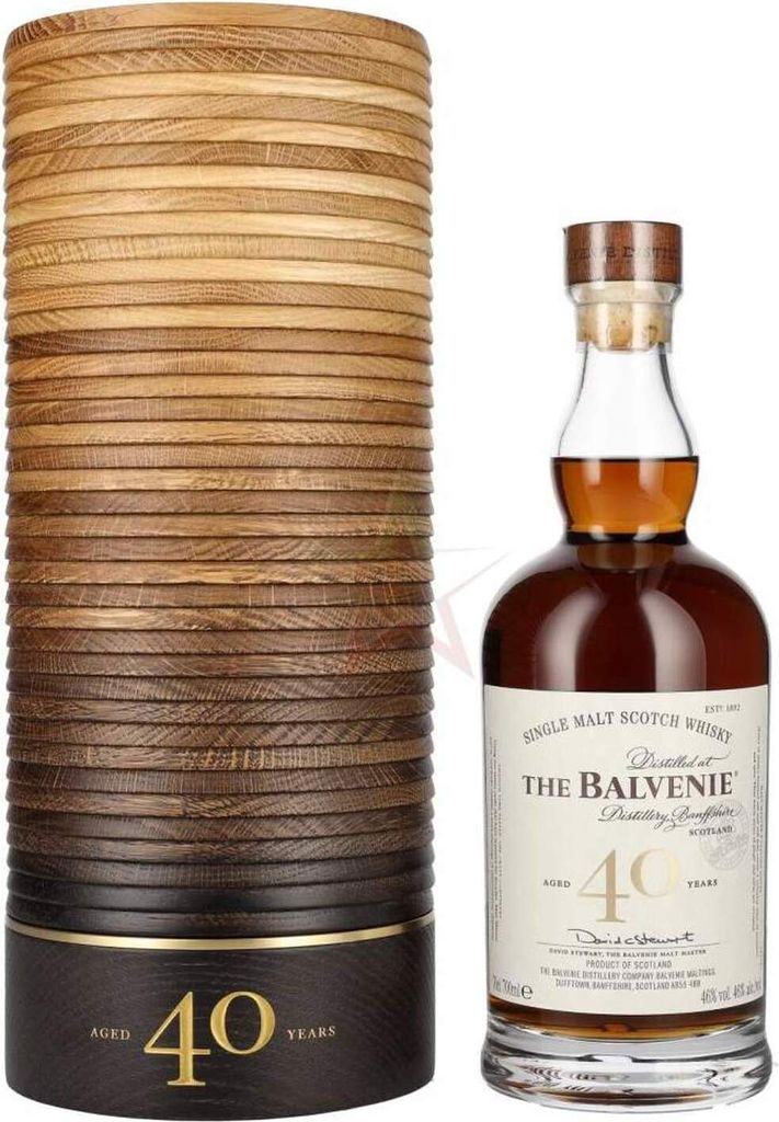 The Balvenie 40 Years Old Single Malt Scotch Whisky in Holzkiste 46.0 % 0,70 lt.