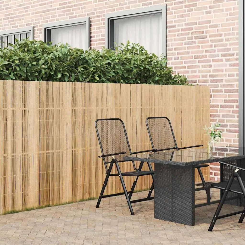 Clôture Bambou Naturel 4m vidaXL - Finissez-en avec le Vis-à-Vis
