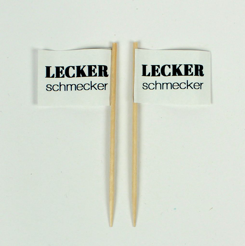 Party Picker Lecker Schmecker Papierfähnchen Produktbild 