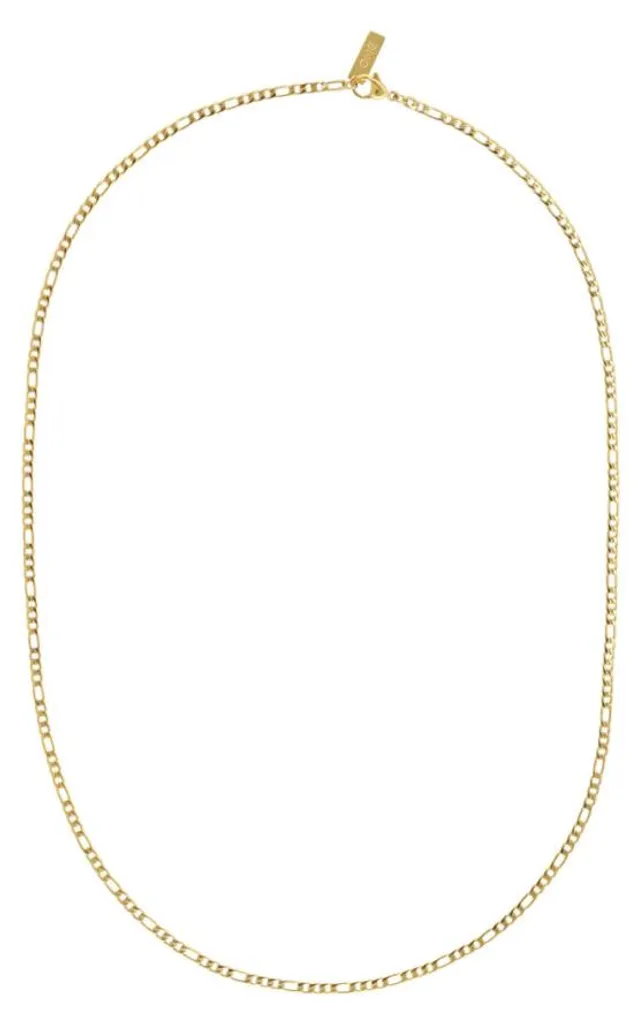 Sautoir Délicat Ao Oamn5103Sg et Collier en Maille Fine Argentée Chic