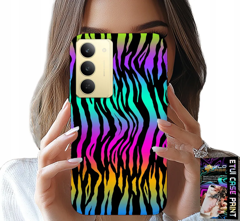 Cover Artistica Realme 14X - Protezione Astratta Colorata + Screen Film
