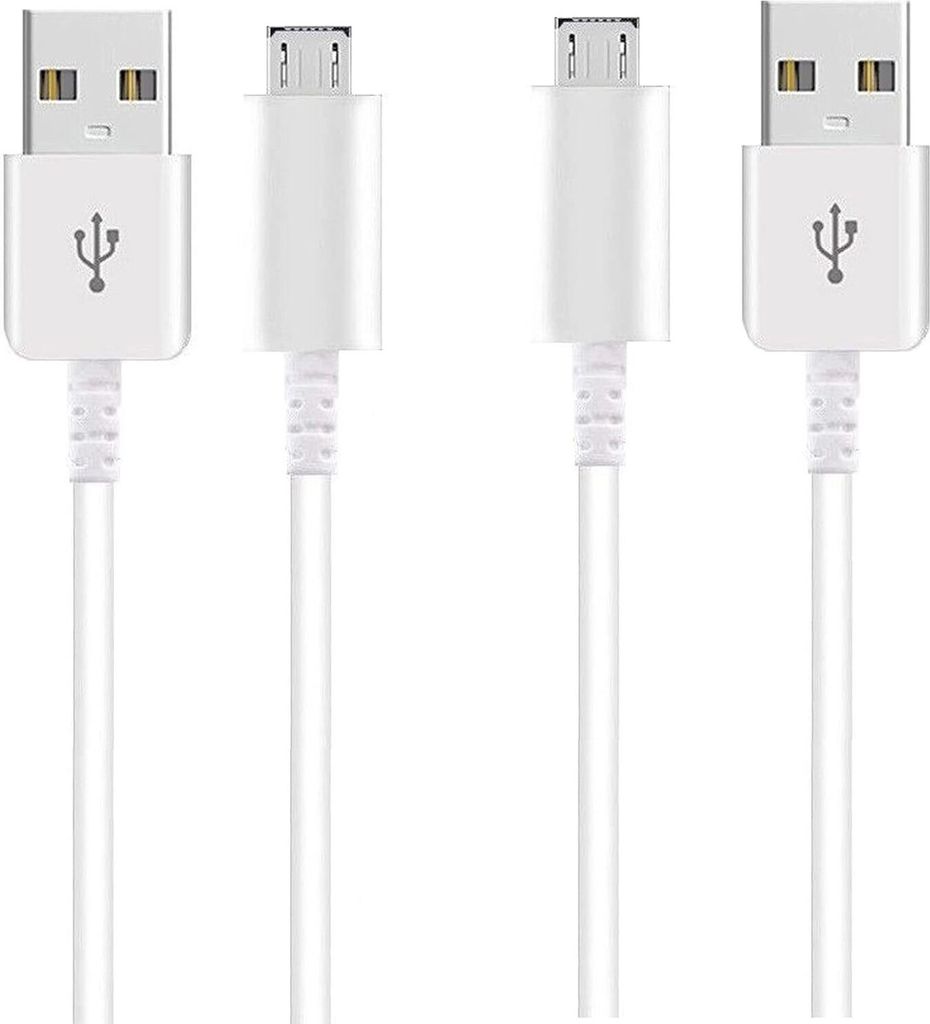 2x Micro-USB 120 cm Kabel Datenkabel Ladekabel für Samsung Galaxy A6 A6plus A7 A10 M10 A10s A5 2015 2016 A3 2016
