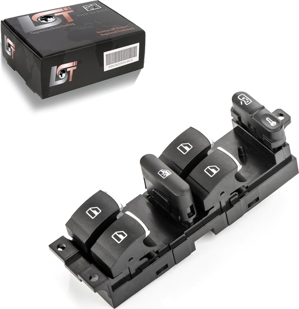 Elektrischer Fensterheber Schalter Chrom Vorne Links Für Vw Bora 1J2 / 1J6