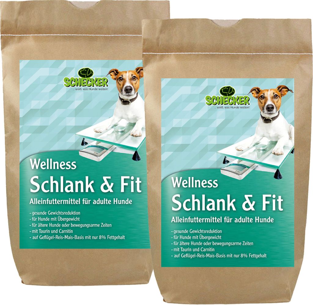 24 kg Schecker - Wellness Schlank und Fit - Trockenfutter zur gesunden