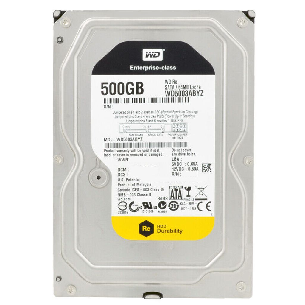 Disco rigido WD RE da 3,5" - Capacità di archiviazione di Immagine del prodotto 