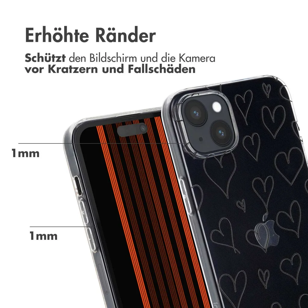 Cover iPhone 15 Plus imoshion Hearts - Sottile e Protettiva - 3