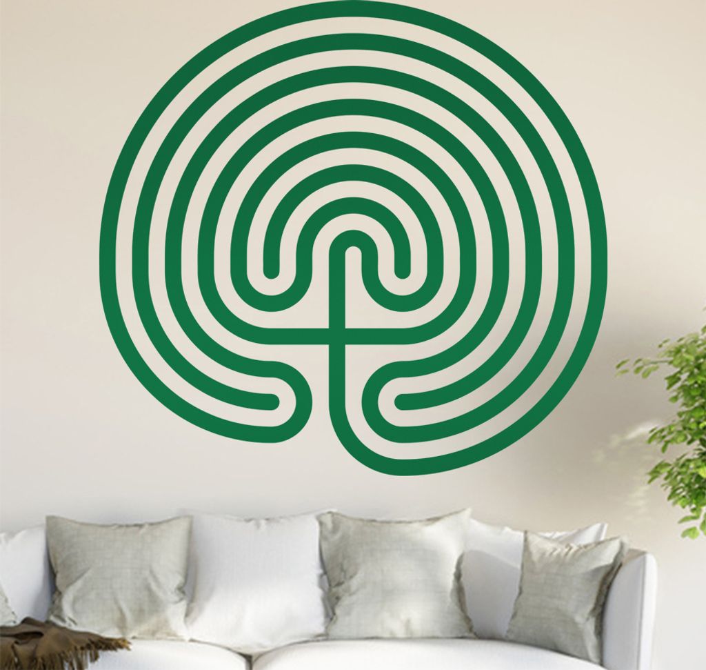 Irrgarten II Wandtattoo in 6 Größen - Wandaufkleber Wall Sticker - Dekoration, Küche, Wohnzimmer, Schlafzimmer, Badezimmer
