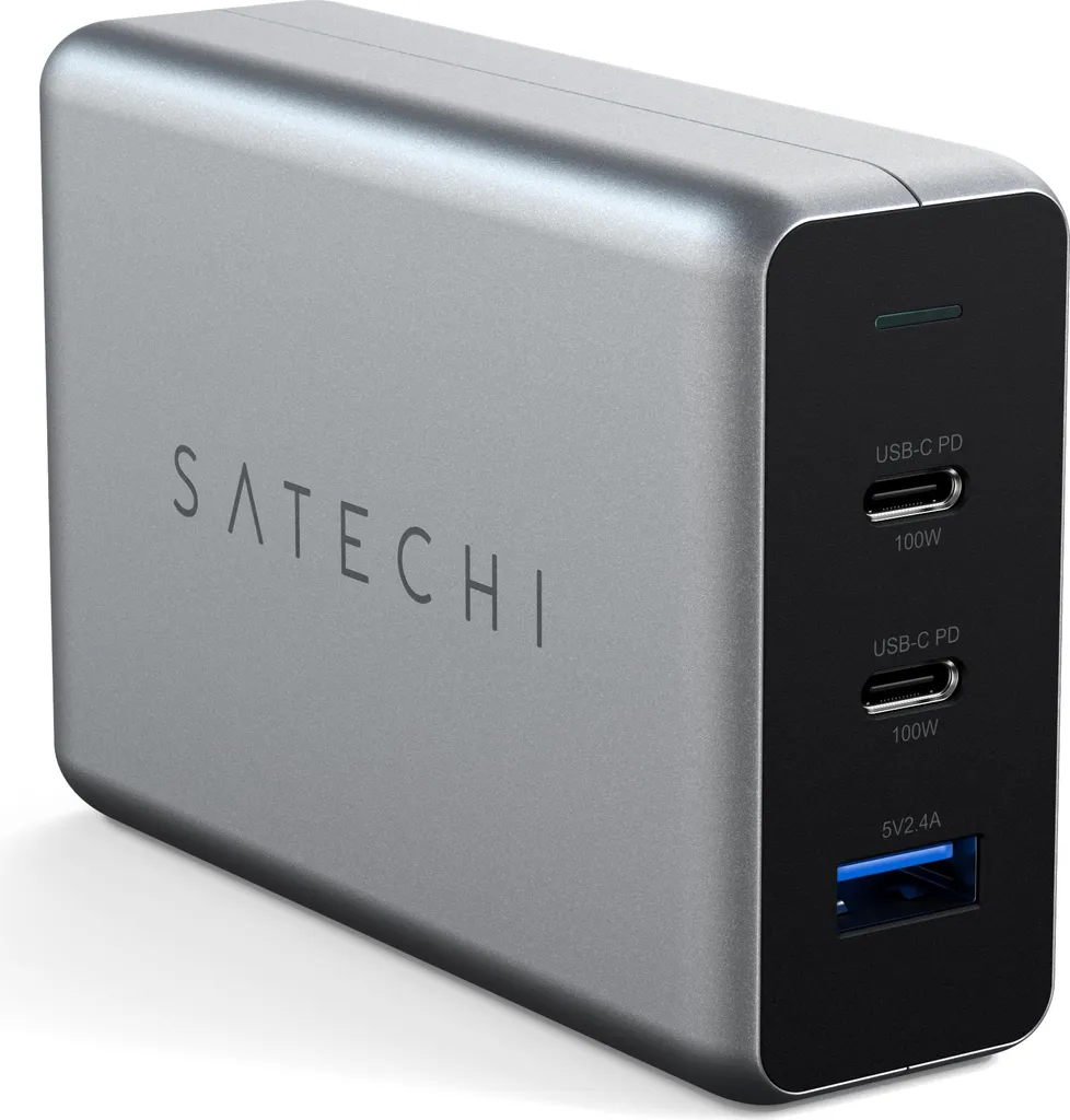 Satechi ST-TC100GM-EU Caricabatterie GaN 100W: Alimentatore USB-C Pro