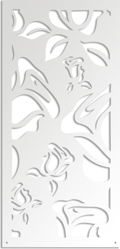 ADENIUM – Perforiertes PVC–Panel – Sonnenschutz 98x198 cm weiß