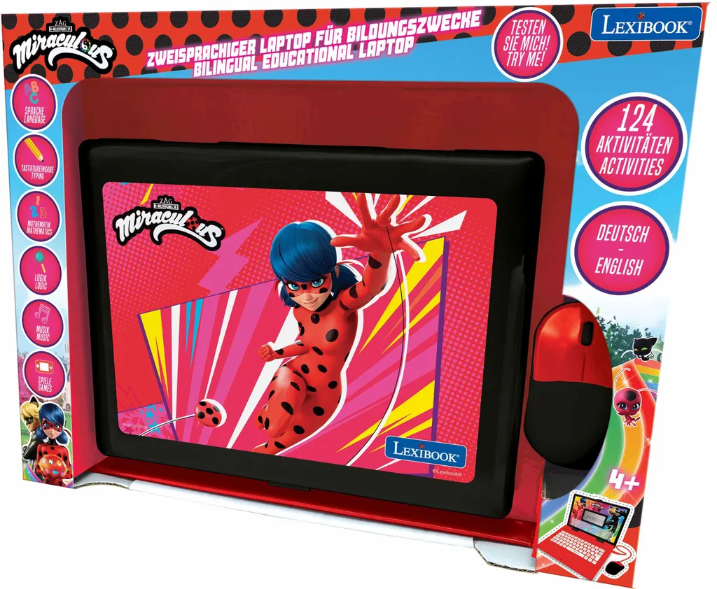 Ordinateur éducatif Miraculous Ladybug portable avec 124 activités - 3