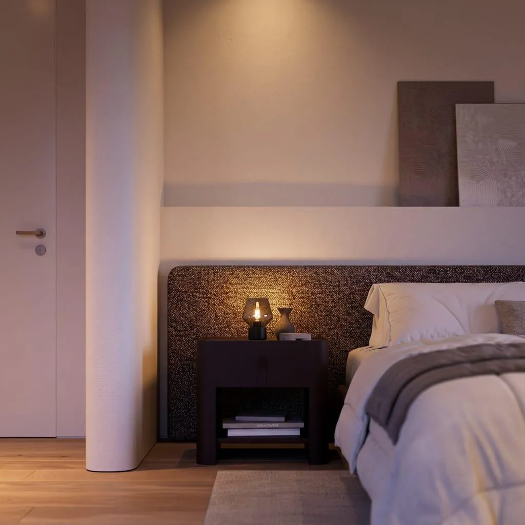 Lampe Table Aureta LUSENZ : Éclairage Doux Anti-Éblouissement E27 - 3