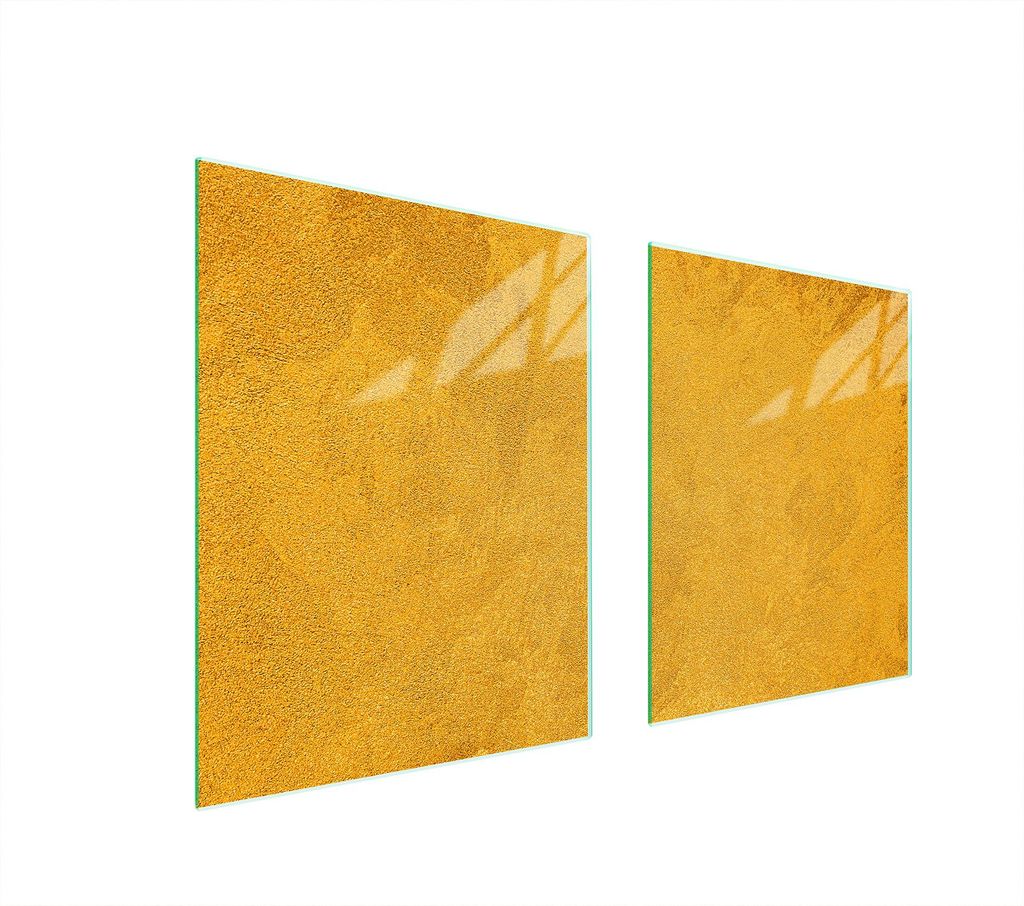 Glasschutzplatte Für Herd 85X52 Gold