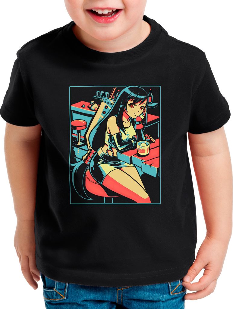 style3 Nibelheim Girl Kinder T-Shirt anime cloud chocobo sephiroth
