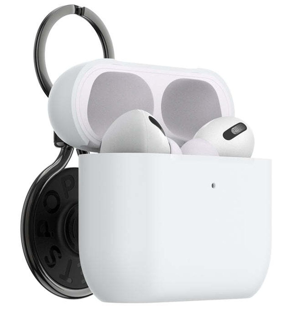 Schutzhlle PopSockets mit Schlsselanhnger AirPods, Wei
