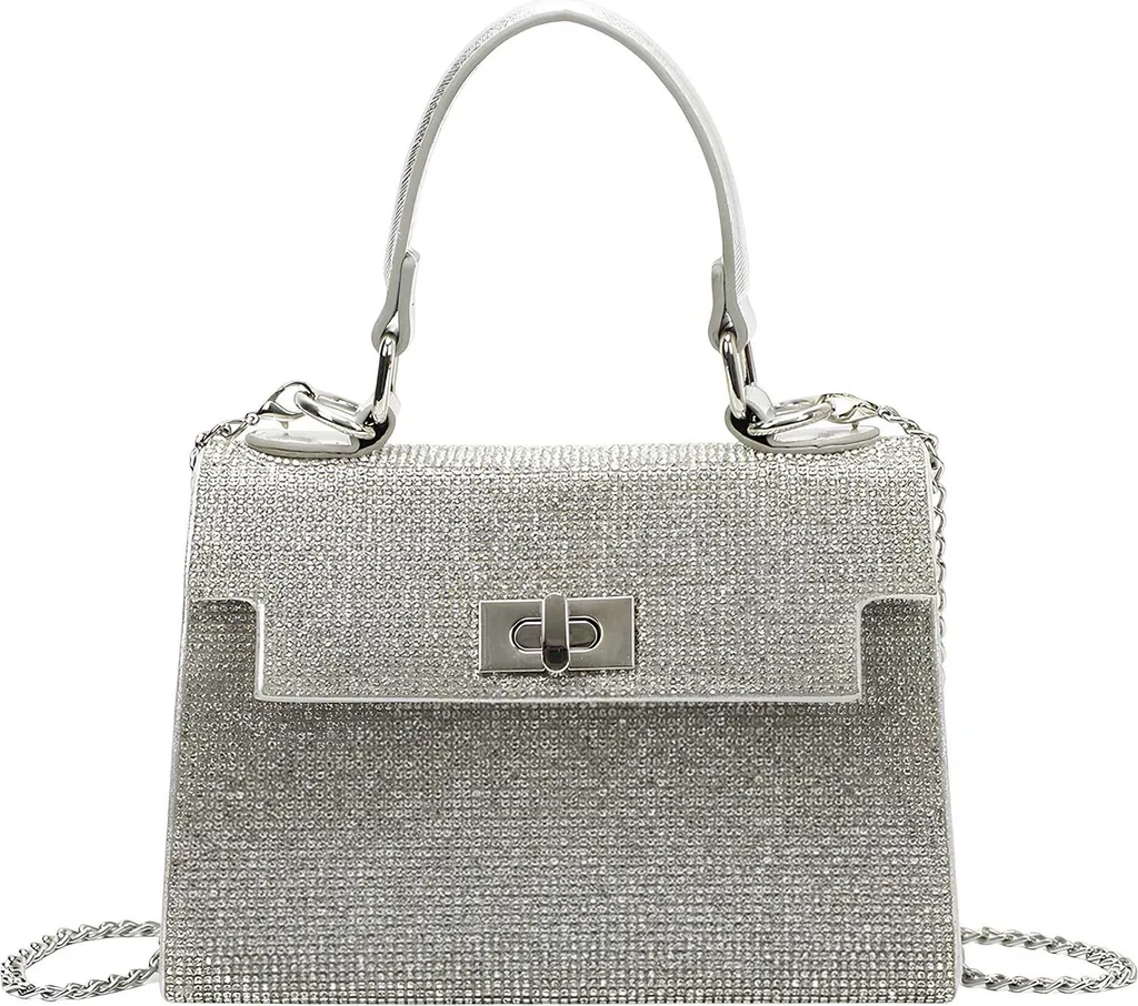 Borsa da Sera Avizar in Rete d'Argento | Eleganza Senza Tempo Donna
