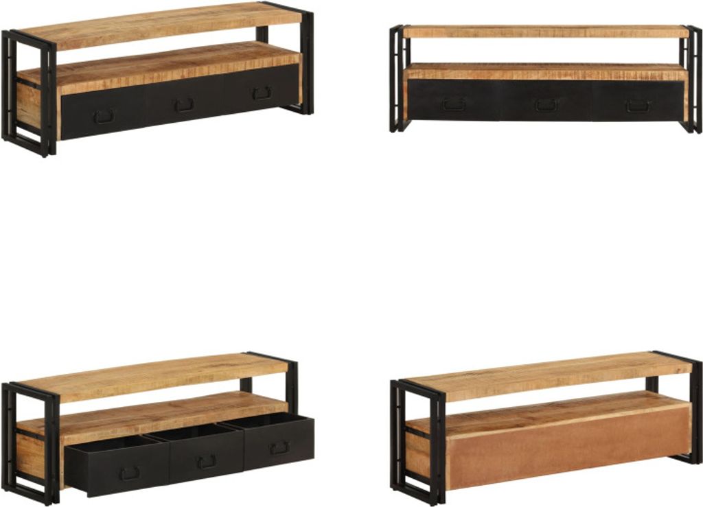 vidaXL TV Schrank 120x30x40 cm Massivholz Mango - TV-Schrank - TV-Schränke - TV-Möbel - TV-Ständer