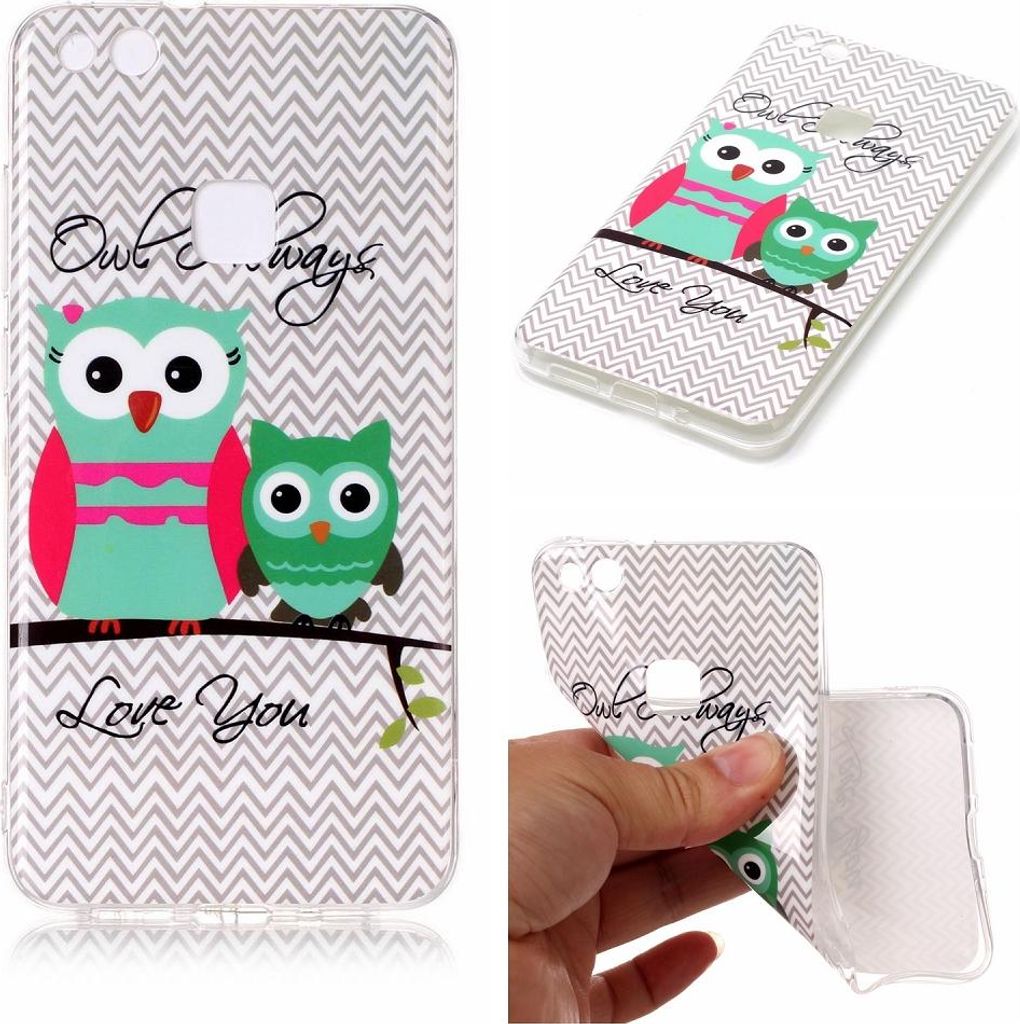 Silikoncase Motiv 2 Ultradünn Hülle für Huawei P10 Lite Tasche Cover Schutz Neu