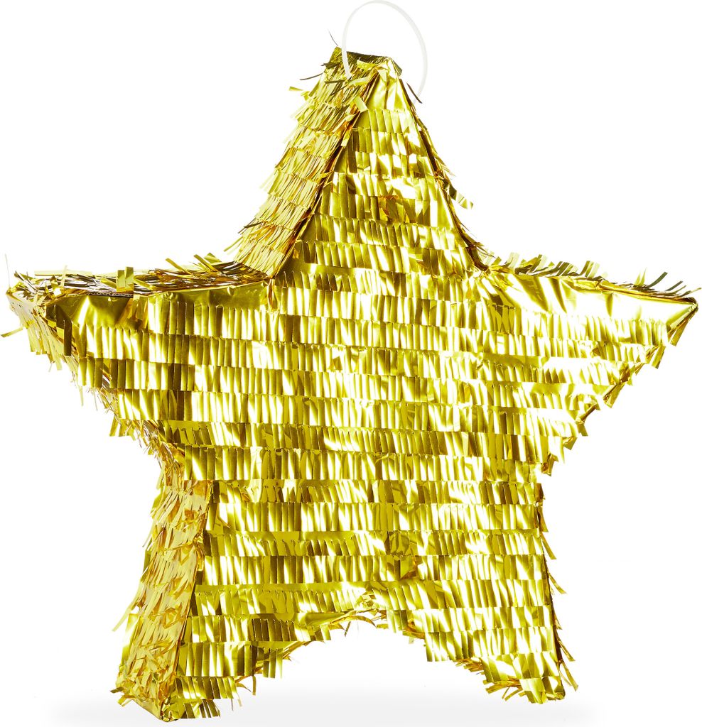 Relaxdays Pinata Stern, zum Aufhängen, für Kinder, Mädchen Produktbild 
