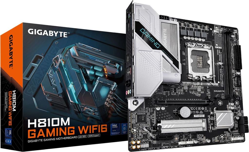 Gigabyte H810M GAMING WIFI6 - Motherboard - micro ATX - LGA1851-Sockel - H810
