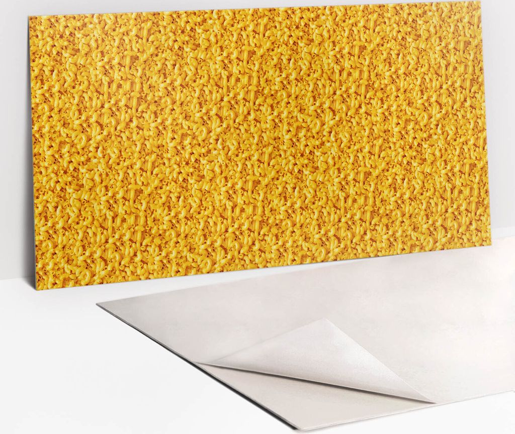 PVC-Wandschutz für die Küche - Stilvoller Schutz für Ihre Wände 100 x 50 Käse Pasta