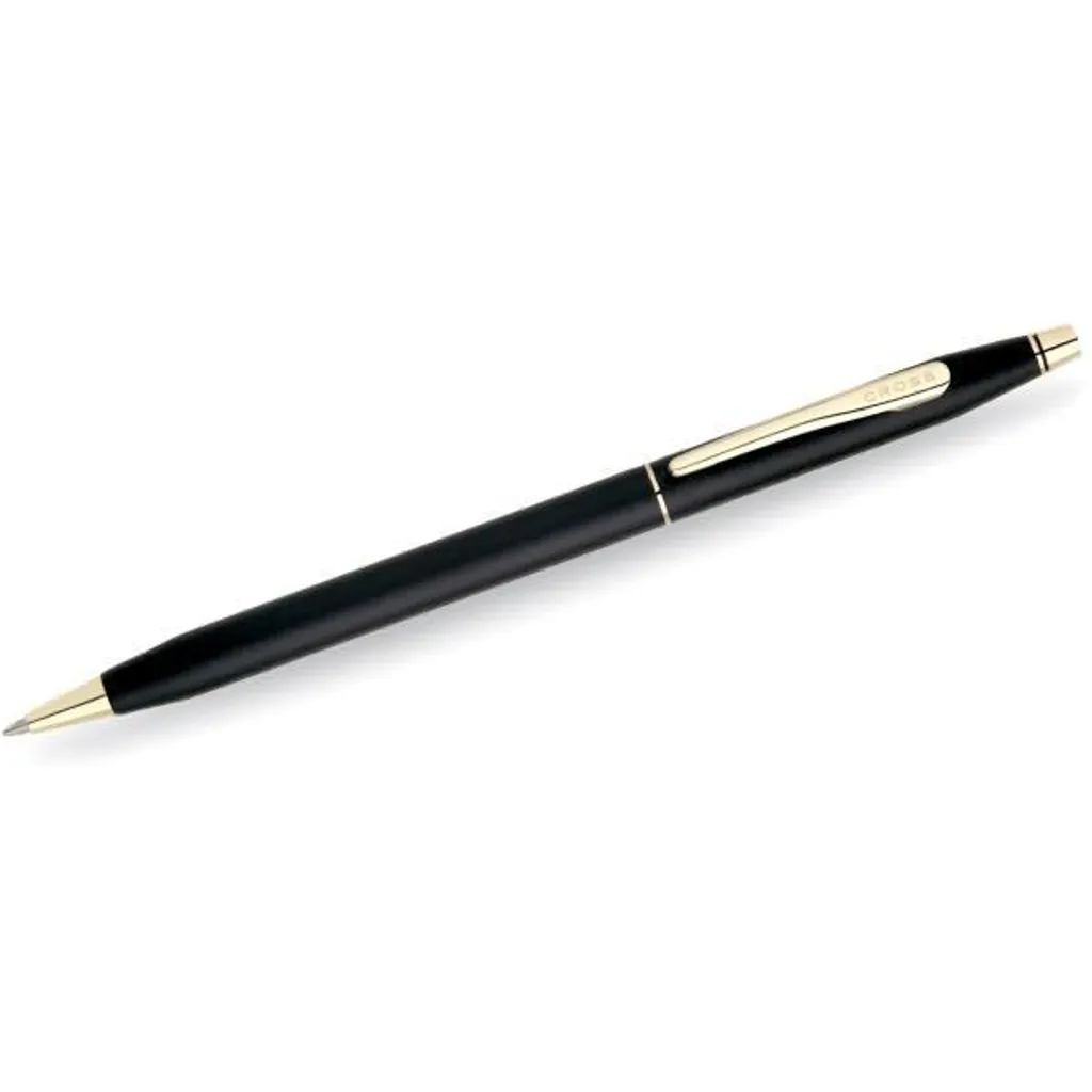 Stylo bille de luxe Classic Century finition Noir et Or 23 carats