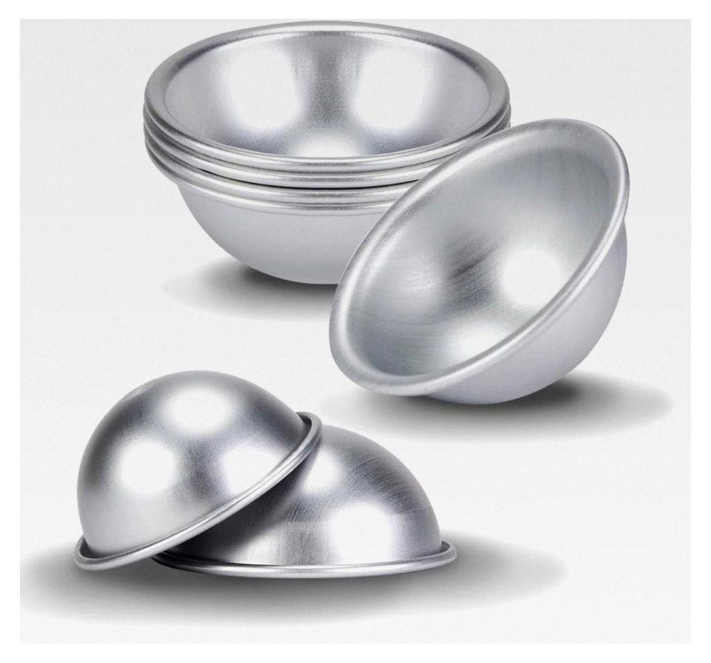 Kuchenformen, halbe Kugel Aluminium Chiffon Kuchenform 10 cm Halbkreis Kuchen Backform für Mousse Dome Gelee Eis Bombe Cupcake