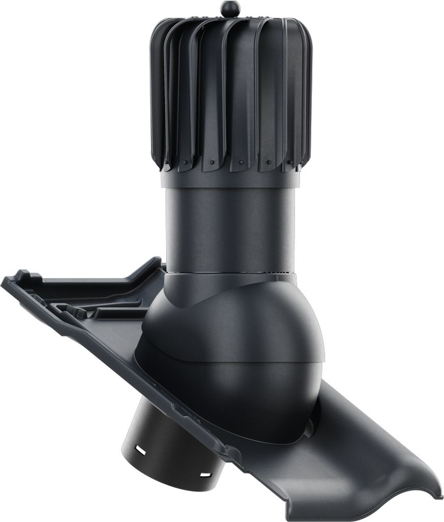 Entlüfterkamin ROTOLINE für Tondachziegel Creaton Titania - Schiefer (19) - 125mm