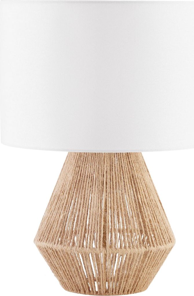 Lampe de chevet LIGNEA LUX en jute au style bohème 60W - Image du produit 