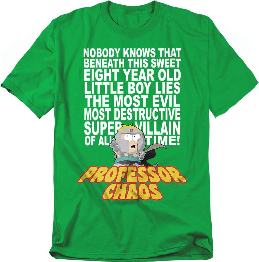 South Park - "Professor Chaos" T-Shirt für Herren/Damen Uni TV28199 (XL) (Irisches Grün)