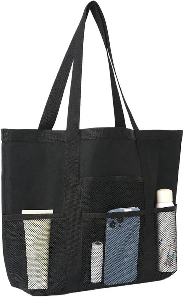Sac de sport de grande taille pour entraînement fitness et week-end noir