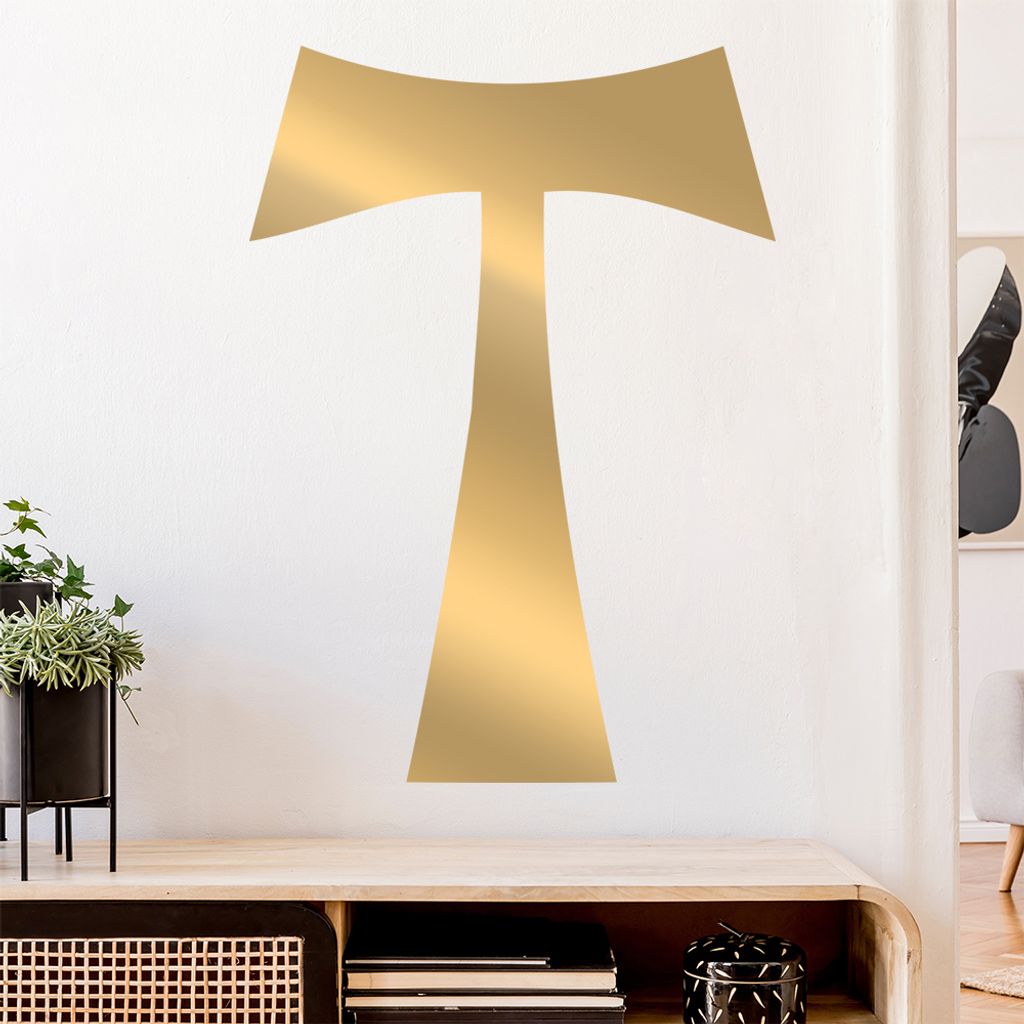 Antoniuskreuz Wandtattoo Wandaufkleber Wall Sticker - Dekoration, Küche, Wohnzimmer, Schlafzimmer, Badezimmer