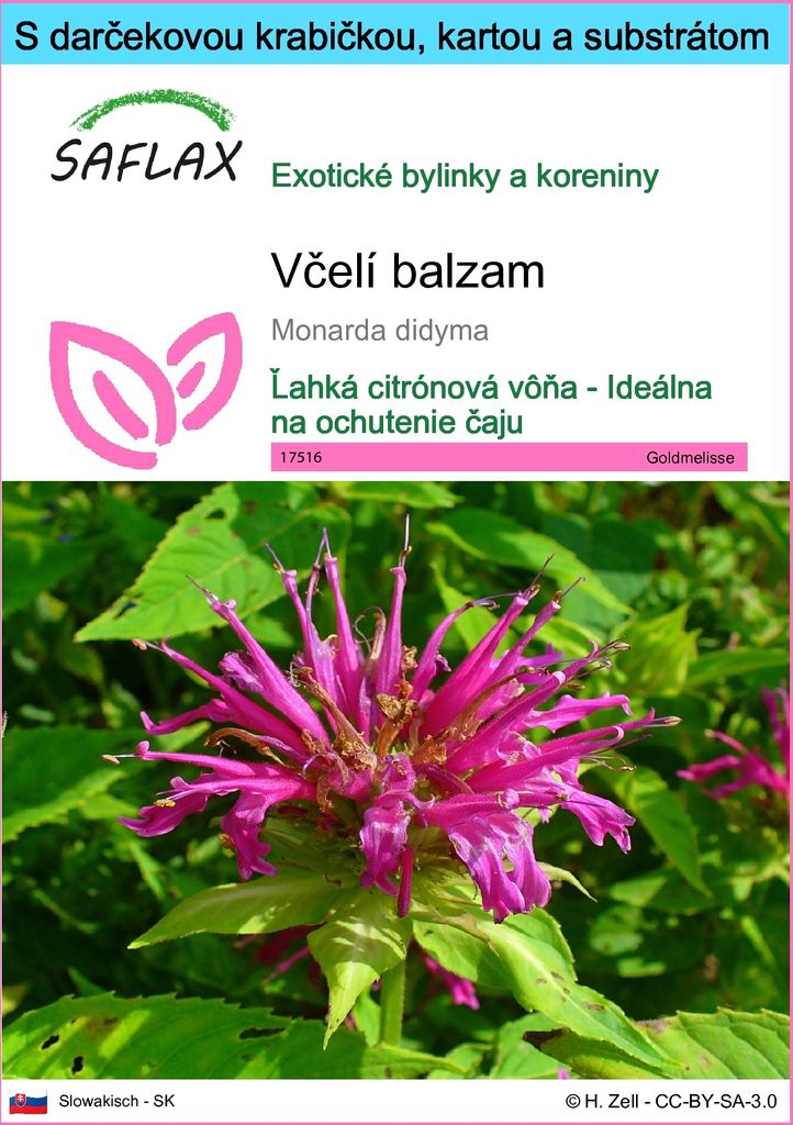 SAFLAX Darčeková sada - včelí balzam - Monarda didyma - 20 Obrázok produktu 