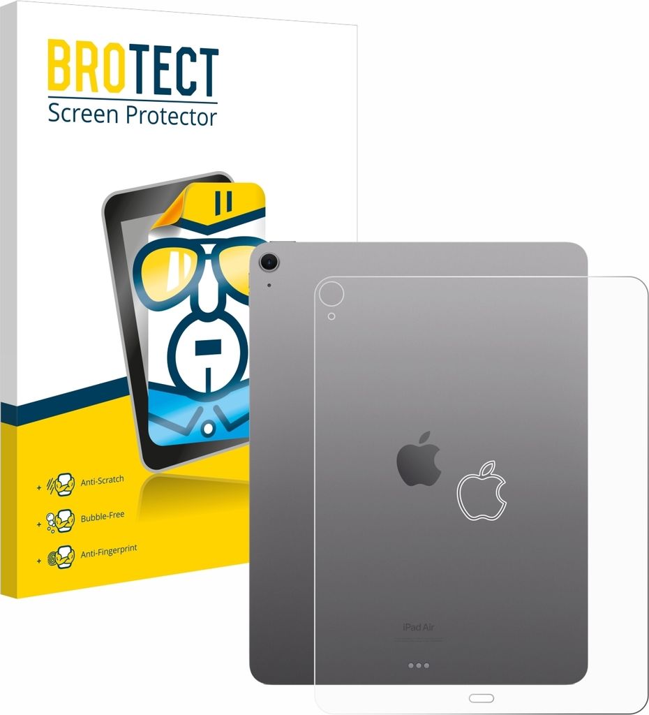 Für Apple iPad Air 13" M2 WiFi 2024 (Rückseite) Schutzfolie BROTECT Displayschutz Display Schutz Folie Klar Transparent