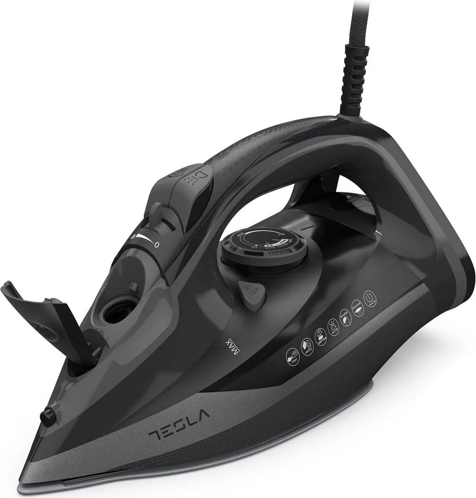 Fer à repasser vapeur Tesla 2800W spécial tissus épais et linge de lit