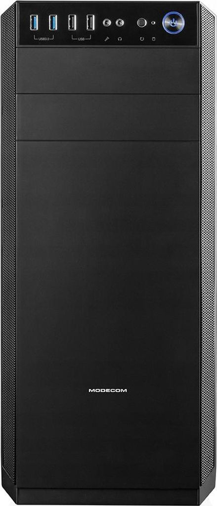 Computergehäuse Modecom Oberon Pro Midi-Tower Schwarz Produktbild 