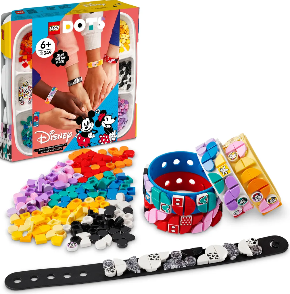 LEGO DOTS 41947 Disney Mickey et ses Amis Bracelet de Création 5-en-1