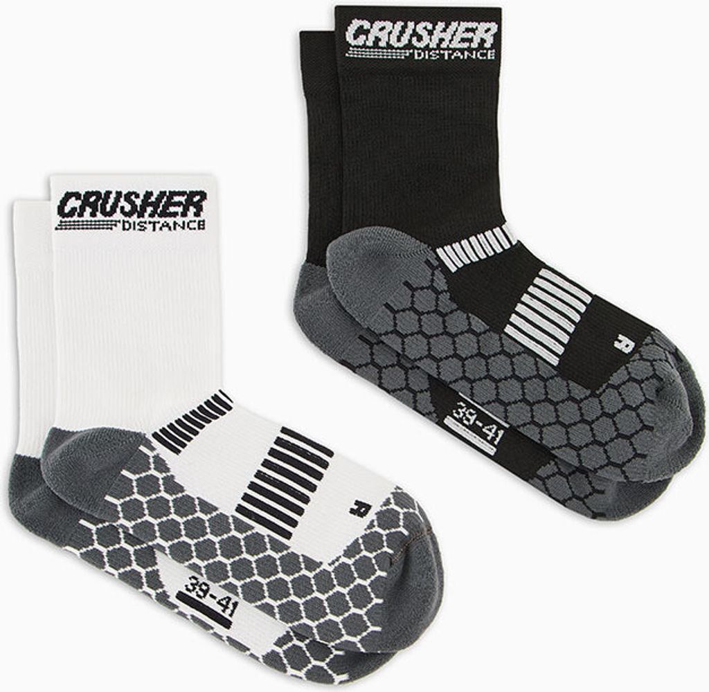 Ea7 Emporio Armani Crusher Distance Socken 2 Paare Weiß,Schwarz EU 44-45 Mann Weiß,Schwarz EU 44-45