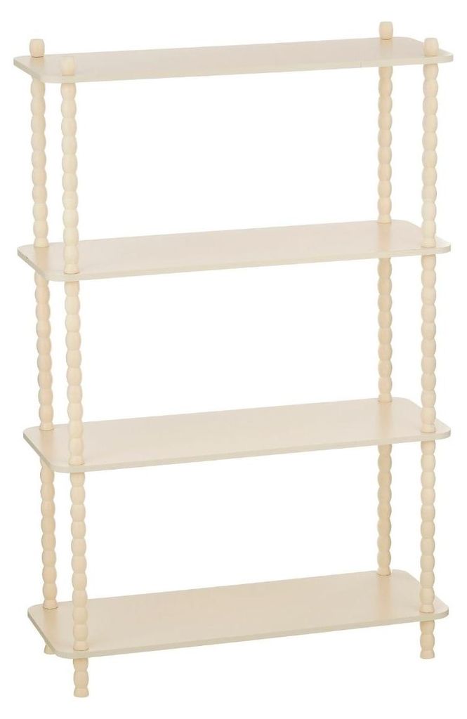 Mica Decorations Latty Plank Beige - Open Boekenkast met Productafbeelding 