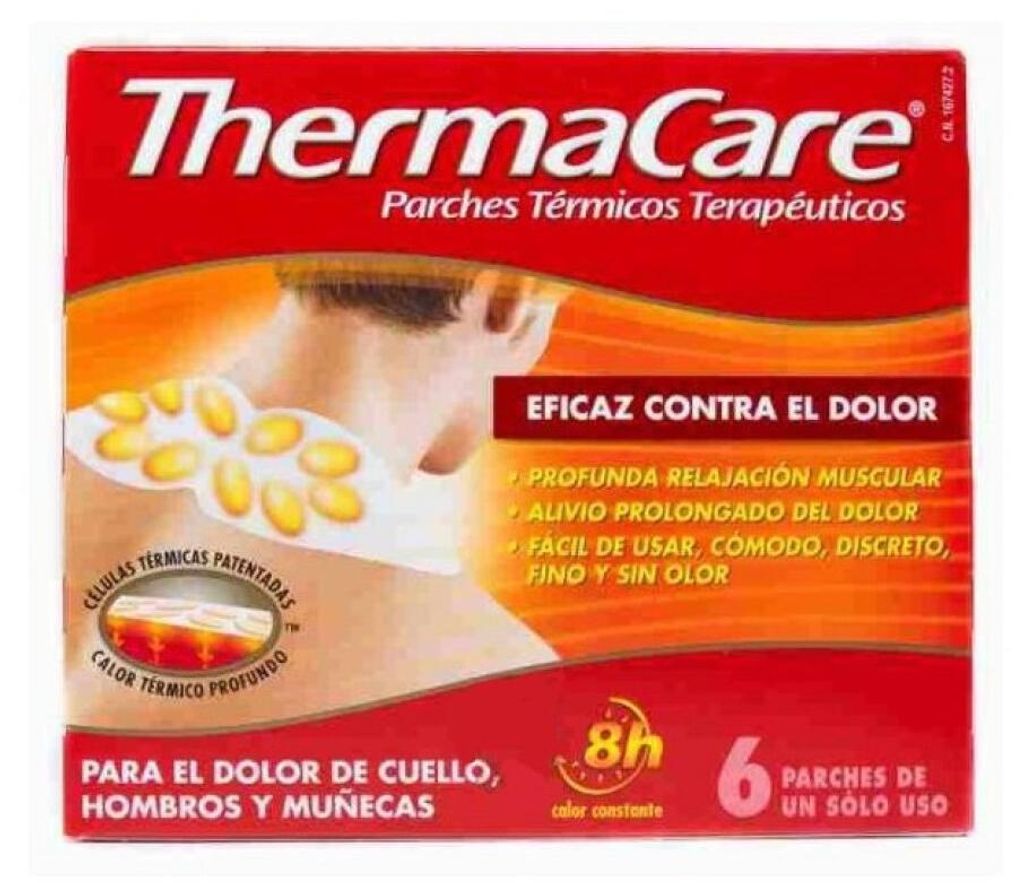 Thermacare Parche Térmico Terapéutico - 6 Parches -Para El Dolor De Cuello, Hombro Y Muñeca