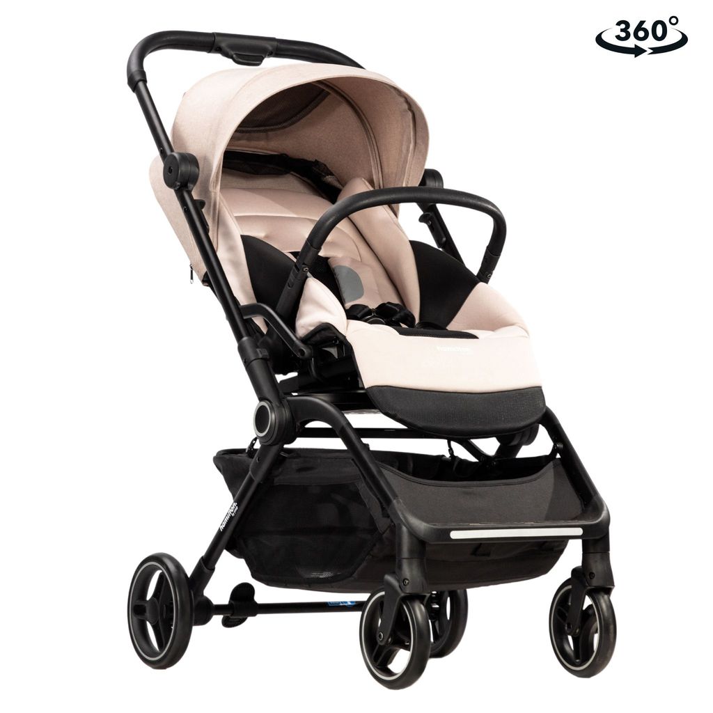 Kinderwagen Hamilton by yoop T1 Khaki – Premium Buggy mit MagicFold 360Grad drehbar