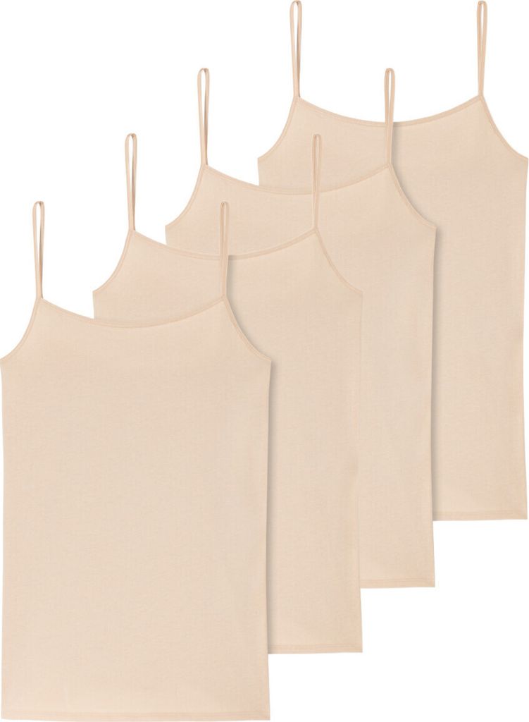 Schiesser 4er Pack 95/5 Organic Baumwolle Spaghetti Top Optimaler Tragekomfort dank natürlicher Baumwolle und Elasthan, Praktischer Mehrfachpack, ...