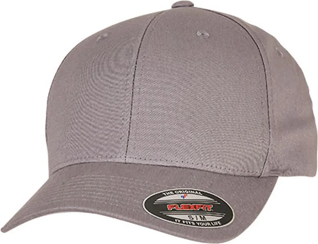 FLEXFIT 5001 | V-FLEXFIT® Cotone Twill Cap S/M & L/XL - Colore: Grigio - Taglia: S/M