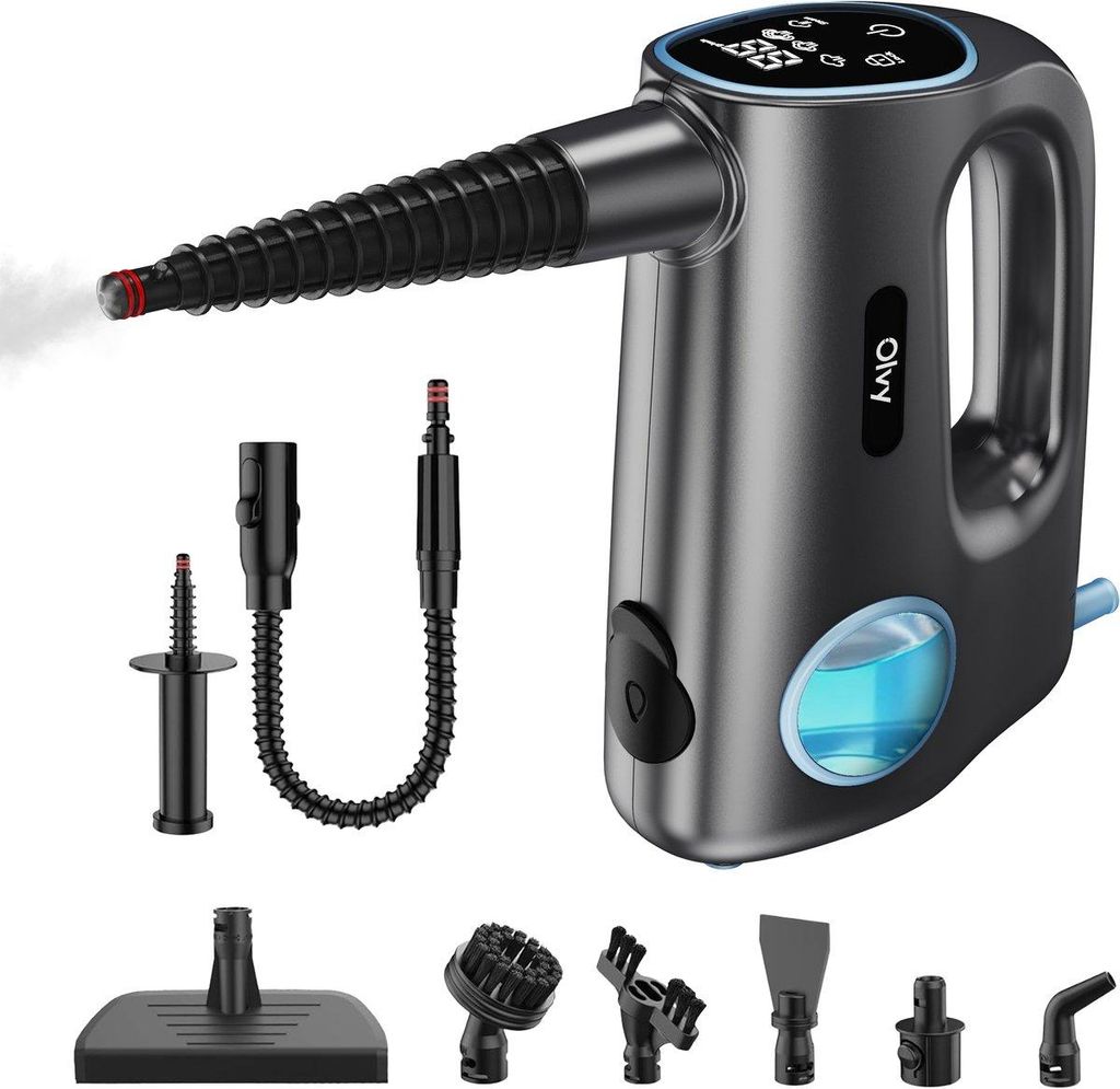 Olvy 12-in-1 Handstoomreiniger met touchscreen – Productafbeelding 