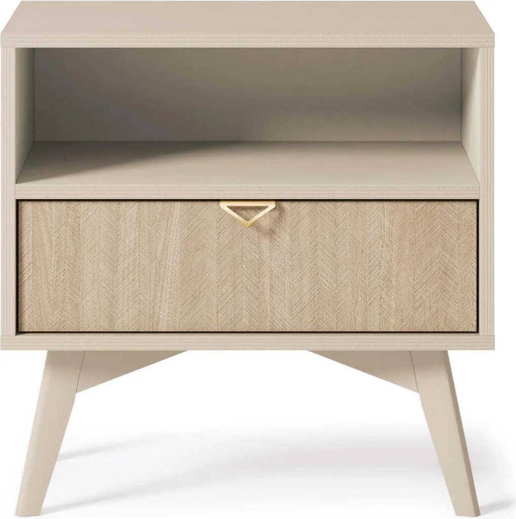 Table de chevet beige stable 54cm Forest - Finis les Meubles Encombrants - 2